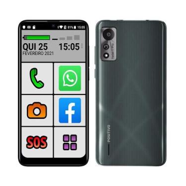 Imagem de Celular Do Idoso 4G Tela Grande E Letras Grandes 6.26" 64Gb 2Gb Dual C