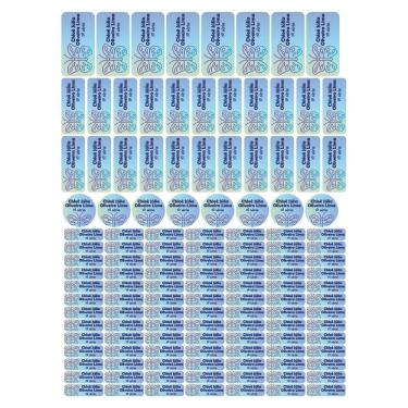 Imagem de Adesivo Etiqueta Escolar Personalizado Vinil Borboleta 129 UN