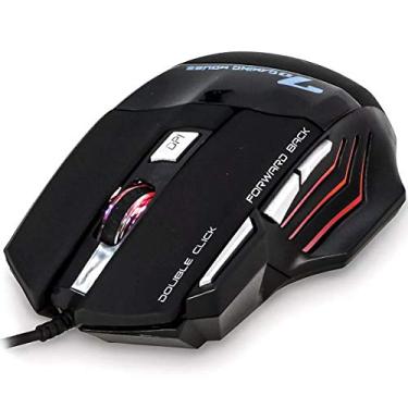 Imagem de Mouse Gamer Laser Óptico X7 3200dpi Profissional Usb Led 7 Botões Double Click