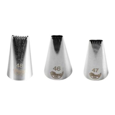 Imagem de Kit 2 Bicos n789 de Aço Inox para Confeitar modelo Serra