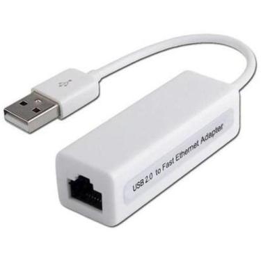 Imagem de Placa Rede Externa Usb Lan Cabo Adaptador Internet Note E Pc - Knup