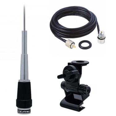 Imagem de Antena Móvel PX 1,62 Metros B-2070 + Suporte Bi-Articulado Porta Malas