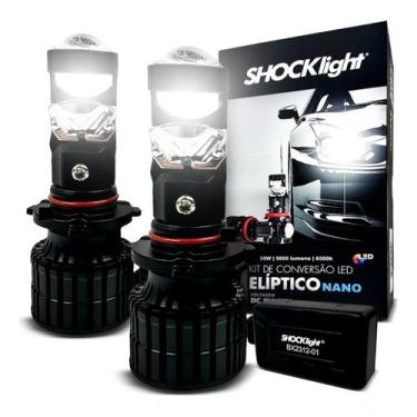 Imagem de Lâmpada Ultra Led Conversão Mini Projetor Canhão Eliptico H4 / H7 / HB