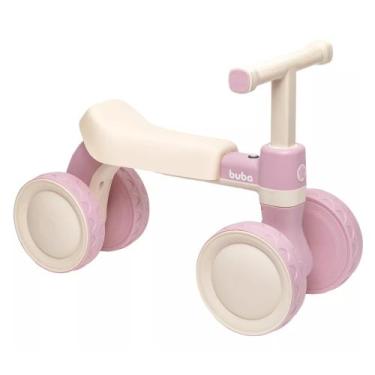 Imagem de Bicicleta De Equilíbrio Buba 4 Rodas Com Som Sem Pedal, Rosa