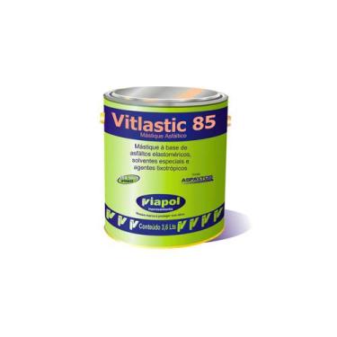 Imagem de Adesivo Selante Vitlastic 85 para Trincas/Fissuras e Telhados 3,6 kg V