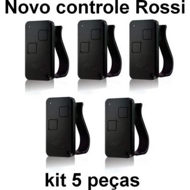 Imagem de Kit 05 Controles Remoto Para Portão Eletrônico Rossi 433 Mhz Hcs