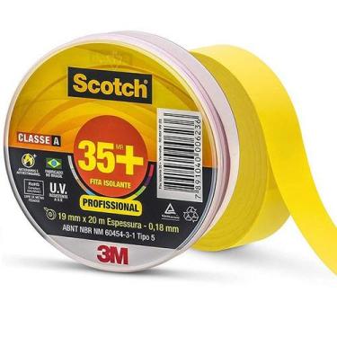Imagem de Fita Isolante 3M SCOTCH 35+ 19MM X 20M Amarela