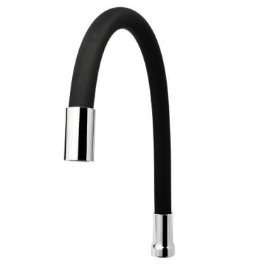 Imagem de Torneira Cozinha Parede Gourmet Preta 1/4 volta Filtro c34 - Concept H