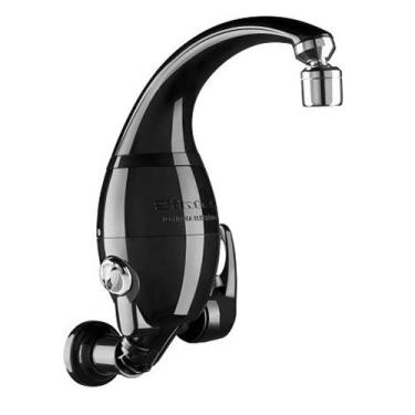 Imagem de Torneira Elétrica 220V 6500W Bancada/Parede Preta Sintex