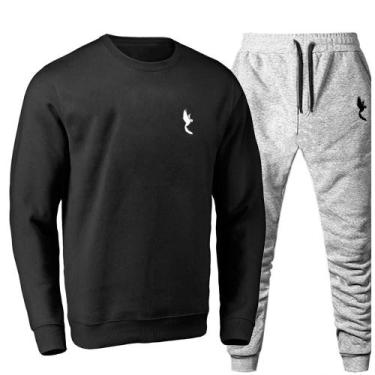 Imagem de Conjunto Moletom Masculino Flanelado Conforto Dia a Dia - Polo Blu, Pr