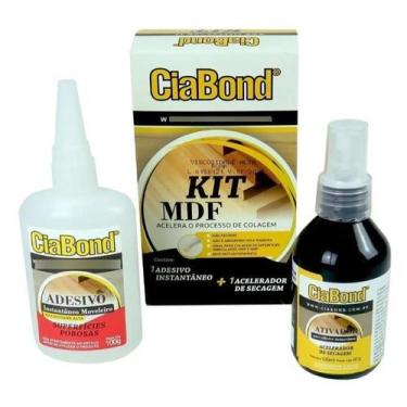 Imagem de Adesivo Instantâneo + Acelerador Kit Mdf Cola Cianoacrilato - Ciabond
