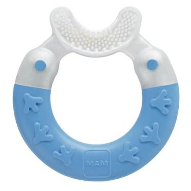 Imagem de Mordedor Bite e Brush para bebês 3+m MAM Azul