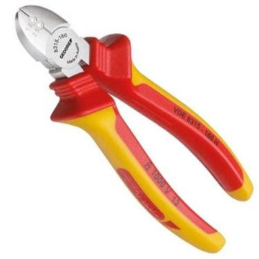 Imagem de Alicate de Corte Diagonal para Desencapar Fios 6.1/2" / 160mm Isolado 