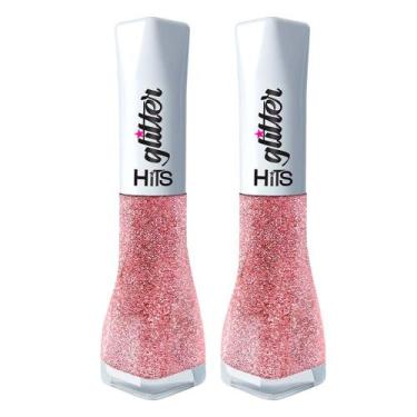 Imagem de Kit 2 Esmalte Hits Glitter Cor Moscou 8ml