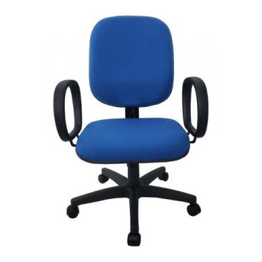 Imagem de Cadeira Diretor Giratória Braço Corsa Azul - Alternativa Lajeado