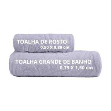 Imagem de Toalha de Banho e Rosto Grossa 100% Algodão Suave e Macia - Bella Enxo