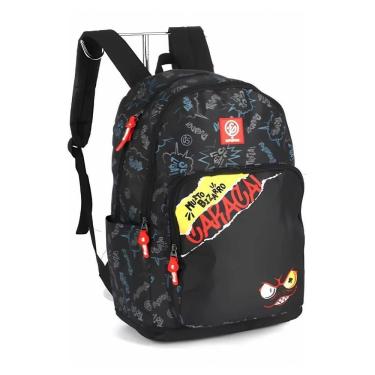 Imagem de Mochila De Costa Escolar Preta Enaldinho Youtuber - Luxcel