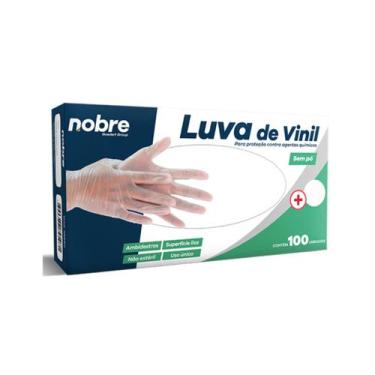 Imagem de Luva Descartável Vinil s/Pó - Procedimento Não Cirúrgico c/100 unid. N
