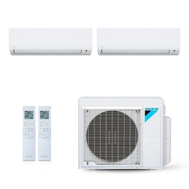 Imagem de Ar-Condicionado Multi Split Inverter Daikin 18.000 BTUs (1x Evap HW 9.000 + 1x Evap HW 12.000) Quente/Frio 220V