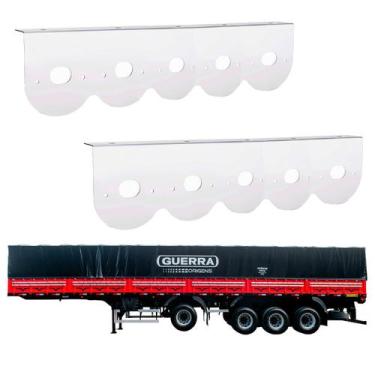 Imagem de 2 Suportes Lanterna 5 Marias Guerra 65mm Inox - DW Componentes
