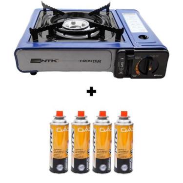 Imagem de Fogareiro NTK Frontier + 4 Cartuchos Gás Campgás - Nautika