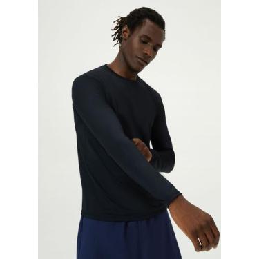 Imagem de Camiseta Esportiva Masculina Manga Longa Com Proteção UV 50+ - Hering,