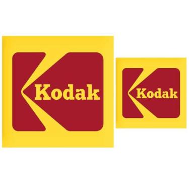 Imagem de Conjunto de adesivos com o logotipo Kodak 1971 - Outros Fabricantes