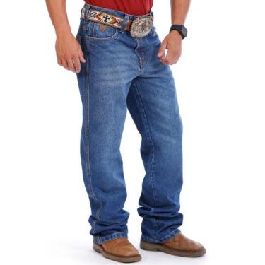 Imagem de Calça Country Masculina Jeans PLUS SIZE Balão Bordado Ocre - Rodeo Far