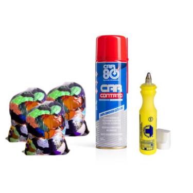 Imagem de Marcador Industrial & Limpa Contato Car 80 & Pano Retalho 2Kg - Trigel