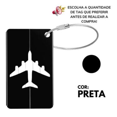 Imagem de Kit Tag De Mala Etiqueta Identificadora Com Cabo Aço - Escolha Seu Kit