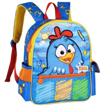 Imagem de Mochila Escolar Galinha Pintadinha Costa Alças M Infantil