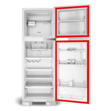 Imagem de Jogo Borracha Gaxeta Geladeira Electrolux Df56 Df56s Porta E Freezer  