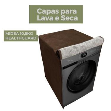 Imagem de Capa para lava e seca midea 10,5kg healthguard impermeável flex - Capa