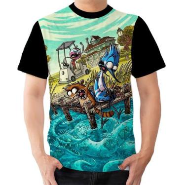 Imagem de Camiseta Camisa Ads  Apenas um Show Cartoon Network Mordecai e Rigby 1