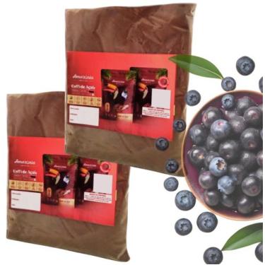 Imagem de kit 2 Cafe de Acai 500 Gramas Puro do Caroço do Açai - Caffi De Açai, 