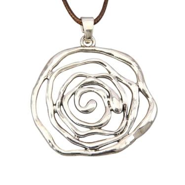 Imagem de Bjesinmo Colar de couro feminino longo boho pingente hippie colar boêmio corda de couro em camadas joias de madeira presentes, Couro sintético, Sem Pedra Preciosa