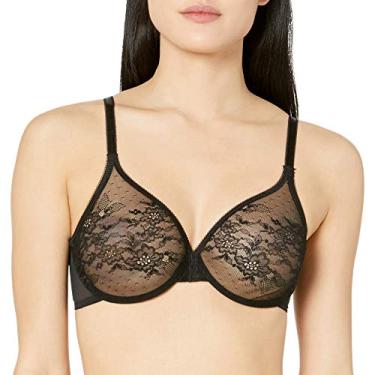 Imagem de Gossard Sutiã feminino de renda brilhante, Preto, 34FF