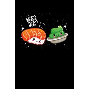 Imagem de Nigiri sushi and wasabi: Dot Grid Jounal ToDo Exercise Book or Diary 6" x 9" (15.24 x 22.86 cm) 120 pages