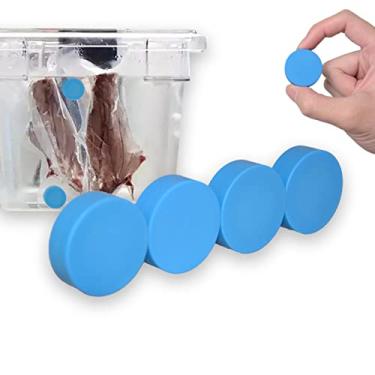 Imagem de T-mark Pacote com 4 Ímãs Sous Vide, Mantém Os Sacos Submersos e No Lugar- Evita Que Os Sacos Flutuem e Cozinhem Mal Os Alimentos Silicone Seguro e Aço Inoxidável Melhor Desempenho (1,25 Pol. X 0,4 Pol