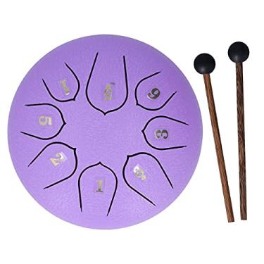 Imagem de Tambor de éter de 6 Polegadas e 8 Notas Akozon, Tambor de Língua de Aço, Cura Sonora de Relaxamento, Tigela de Som Tibetana, Meditação, Atenção Plena, Alívio do Estresse