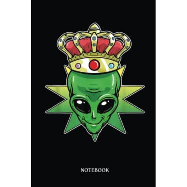 Imagem de Alien Notebook: Alien King Ufo | Alien Journal, Lined Journal Ufo, Ufo Journal, Lined Journal Alien, Size 6 X 9", 120 Pages.