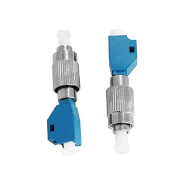 Imagem de heyous 2 peças adaptador de fibra localizador visual de falhas LC fêmea para FC macho adaptador conversor híbrido fibra óptica medidor de potência acoplador conector de fibra óptica