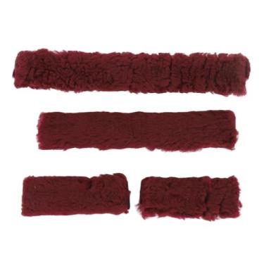 Imagem de Capa de Cabresto de Cavalo, Capa Macia de Cabresto de Cavalo, Bom Calor, Pelúcia Longa para Treinamento