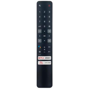 Imagem de Controle remoto de voz de substituição RC901V compatível com TCL TV 43P615 50P615 55P615 65P615 55C825 65C825 50C725 55C725 65C725 65P725 55H71 65H71