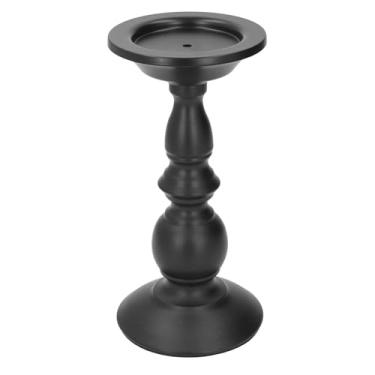 Imagem de Castiçal de Ferro Vintage Com Design Antigo, Castiçal, Velas Em Bastão, Castiçal Em Metal para Sala de Estar, Sala de Jantar, Decoração de Mesa, 10,7 X 22 Cm