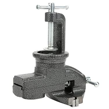 Imagem de Parafuso de Bancada de 80 Mm, Mesa de Trabalho de 360 ​​graus, Braçadeira Em Miniatura, Equipamento de Oficina de Ferro Fundido para Entusiastas de Bricolagem, Instalação Fácil e