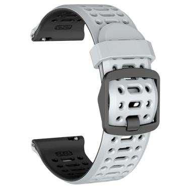 Imagem de MYSNBKN Pulseira de relógio compatível com Coros Pace 3/Apex 2 Pro/Apex Pro/Apex de 46 mm, pulseira esportiva de silicone de liberação rápida de 22 mm, pulseira respirável para mulheres e homens