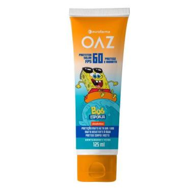 Imagem de Protetor Solar OAZ Bob Esponja FPS 60 Creme Corpo e Rosto 125ml