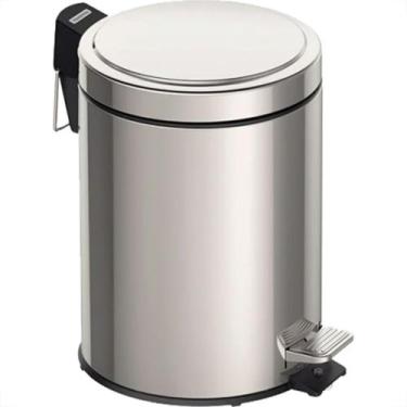Imagem de Lixeira Inox Com Pedal Tramontina Brasil 5 Litros - TRAMONTINA TEEC, P