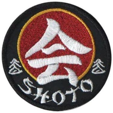 Imagem de Patch Bordado Shoto Karatê Kimonos Com Fecho De Contato